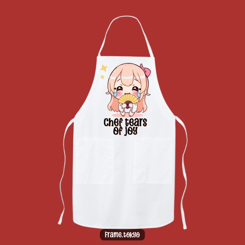 Funny Happy Tears Fan Apron - Cook Up Joyful Laughs!