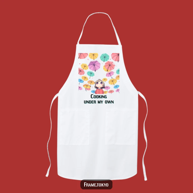 Funny Wonder Umbrella Sky Apron: Whimsical Kitchen Wear
