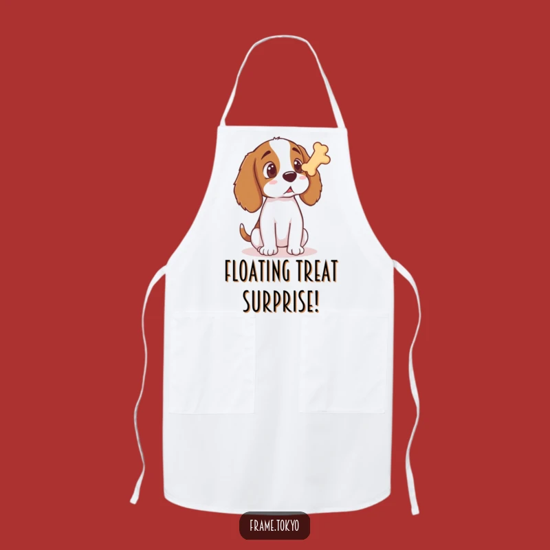 Funny Surprised Spaniel Apron: Cook Up Laughs in the Kitchen