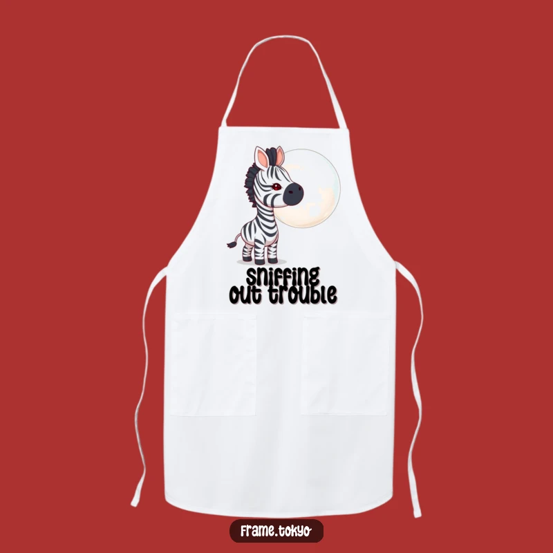 Funny Zebra Bubble Apron: Cook Up Some Fun with This Humorous Kitchen Essential