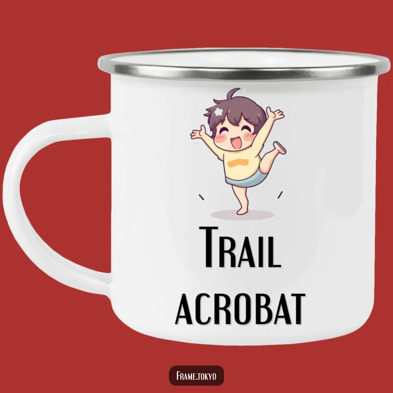 Funny Camping Mug: Cartwheel Character - Adventure Mug