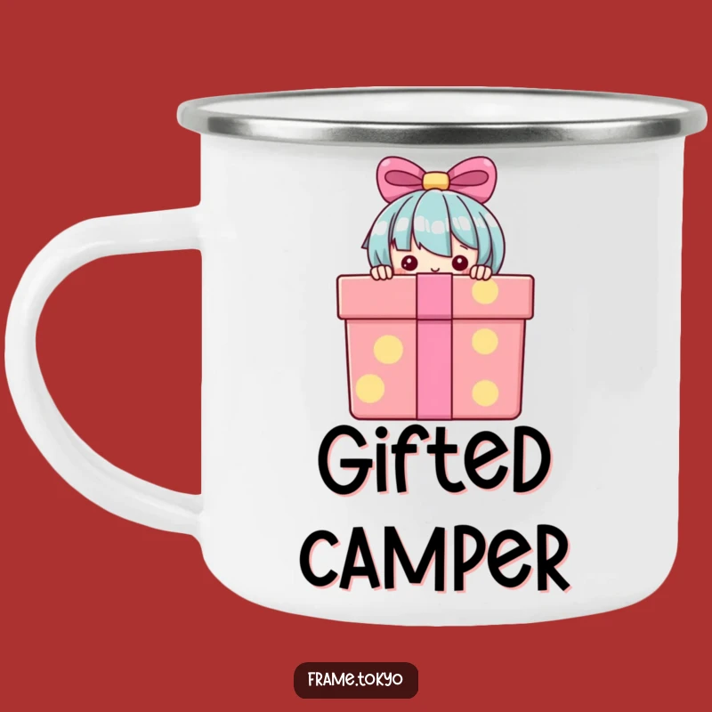 Funny Camping Mug: Peeking Character - Adventure Fuel Mug