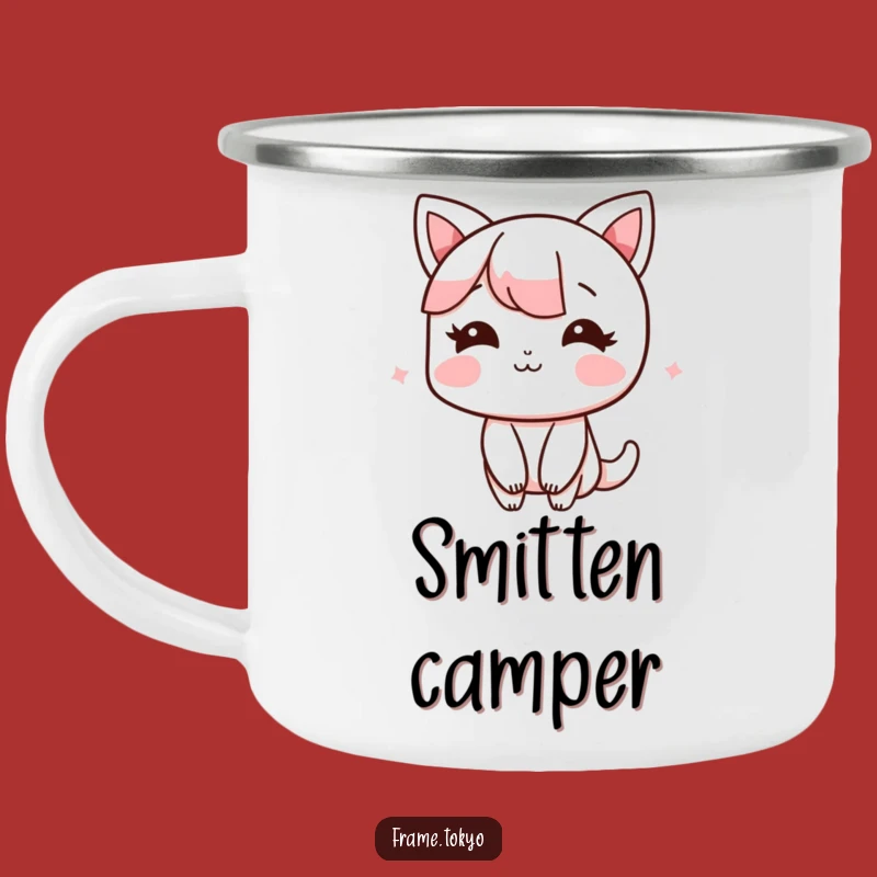 Funny Camping Mug: Blushing Character - Sweet Adventure Mug