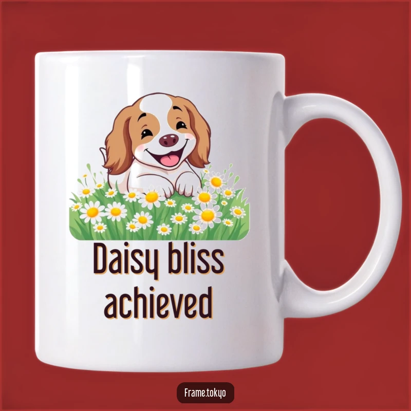 Funny Happy Spaniel Rolling Mug: Joyful Dog Lover's Perfect Gift!