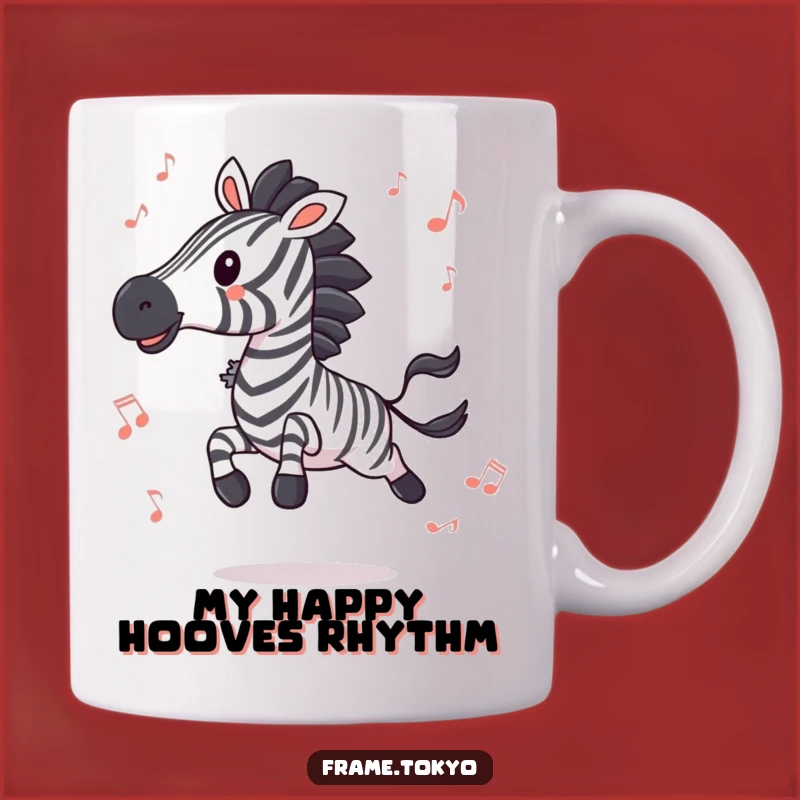 Funny Zebra Jamming: A Hilarious Music Lover's Mug for the Wild Dancer