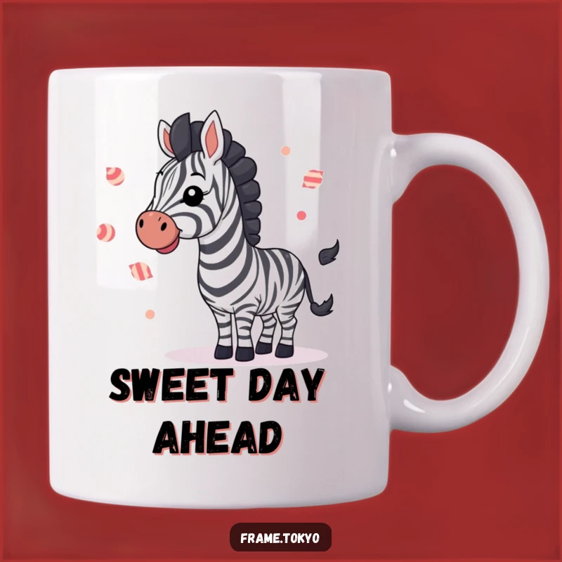 Funny Juggling Zebra Mug: Hilarious Candy Lover's Gift for Sweet Moments