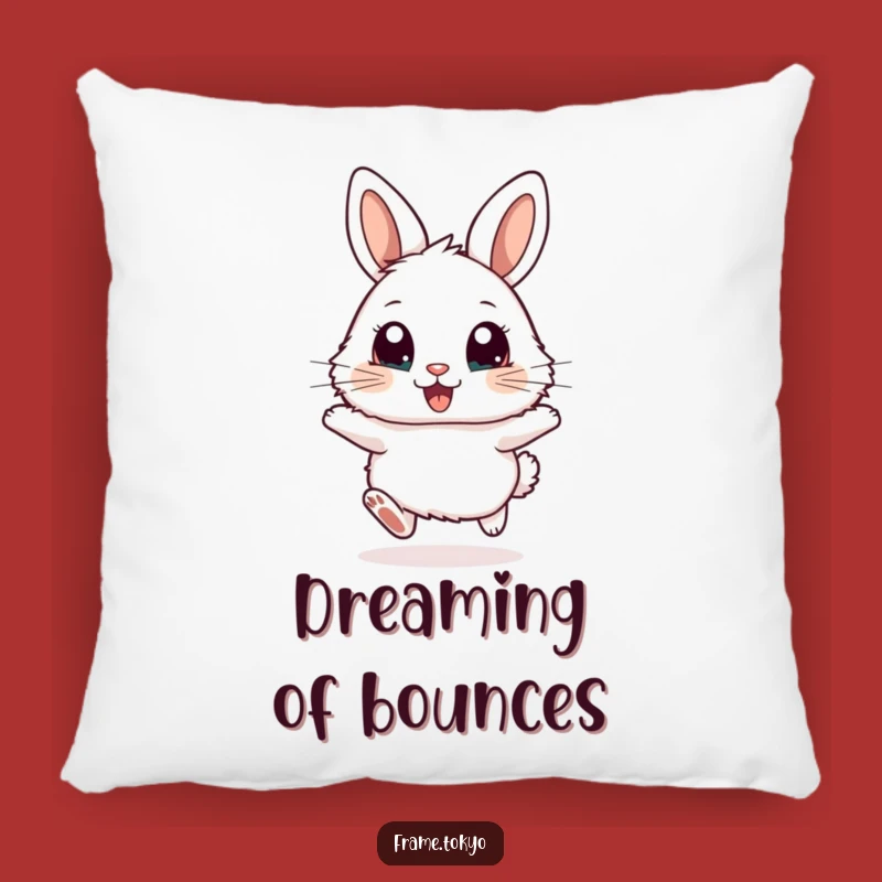 Funny Excited Rabbit Hopping Pillow - Cozy and Adorable Accent for Your Sofa