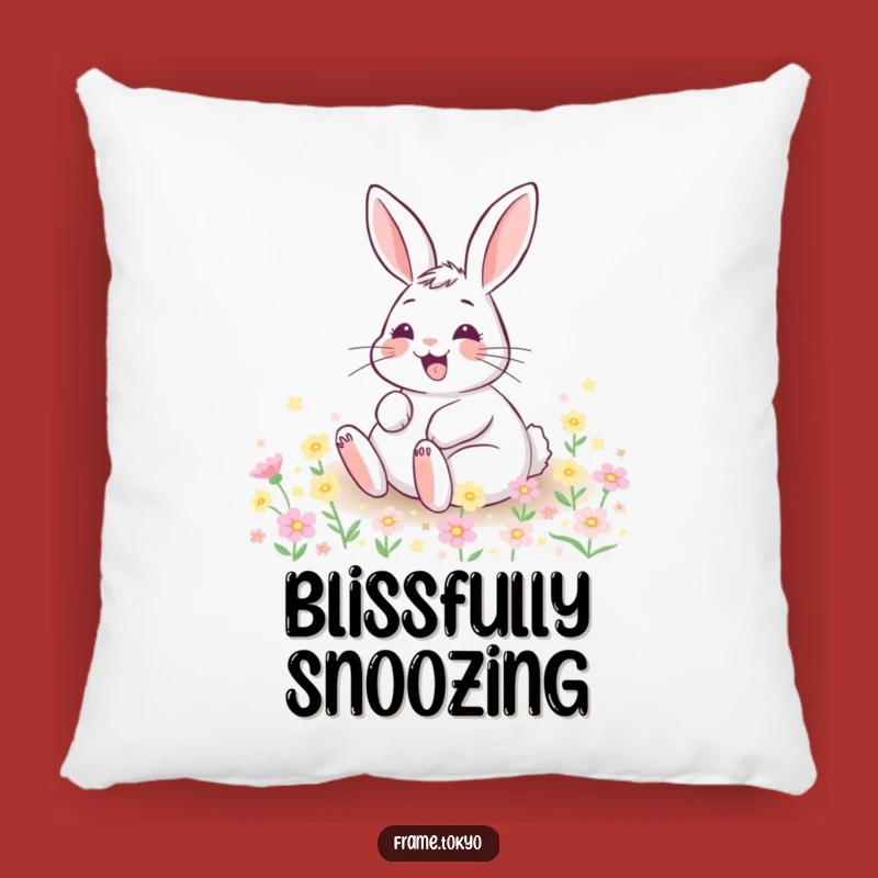 Funny Rabbit Flower Dream Pillow: Cozy Comfort with Hilarious Charm