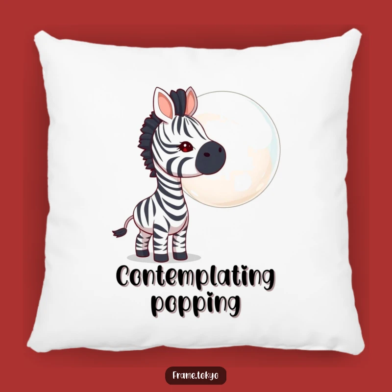 Funny Zebra Bubble Pillow: Add a Touch of Humor and Comfort with This Cute Cushion