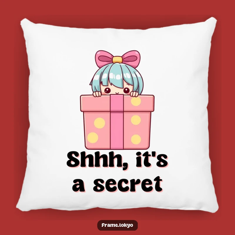 Funny Pillow: Cozy Peeking Character - Comfy & Cute Gift Pillow