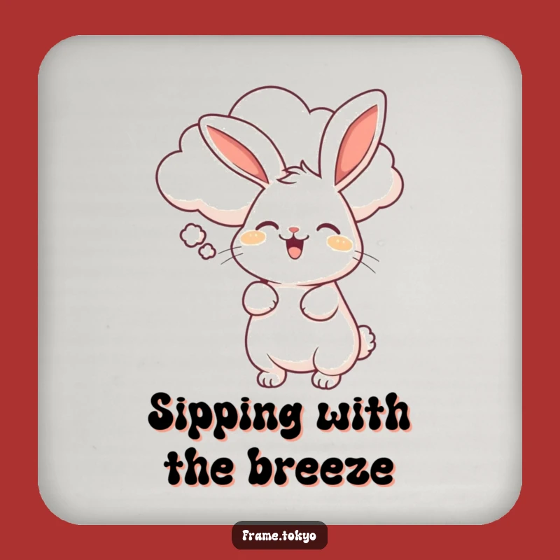 Funny Rabbit Cloud Float Coaster - Whimsical Protection for Your Surfaces