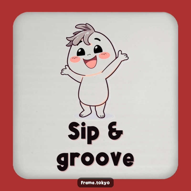 Funny Dancing Character Coaster: Protect Surfaces with Silly Style!