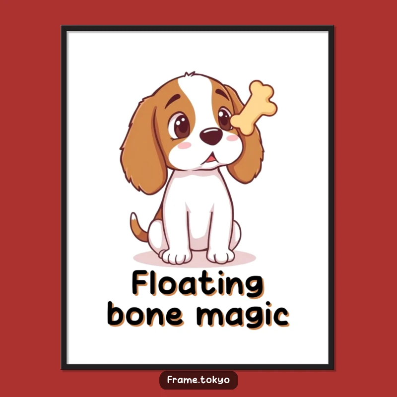 Funny Surprised Spaniel Poster: Hilarious Dog Art for Your Wall