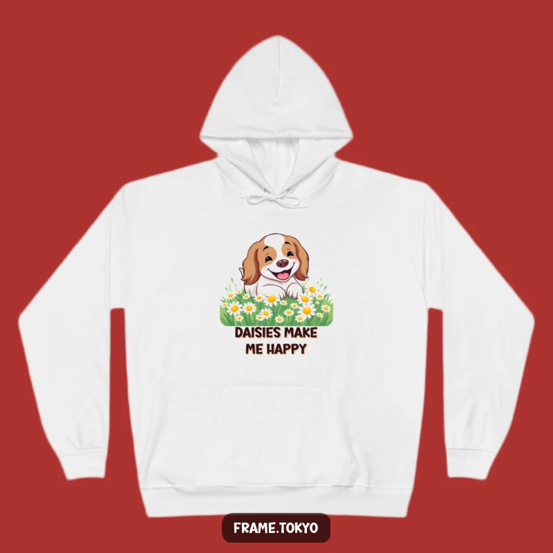 Funny Happy Spaniel Hoodie: Cozy Up in Pure Canine Bliss!