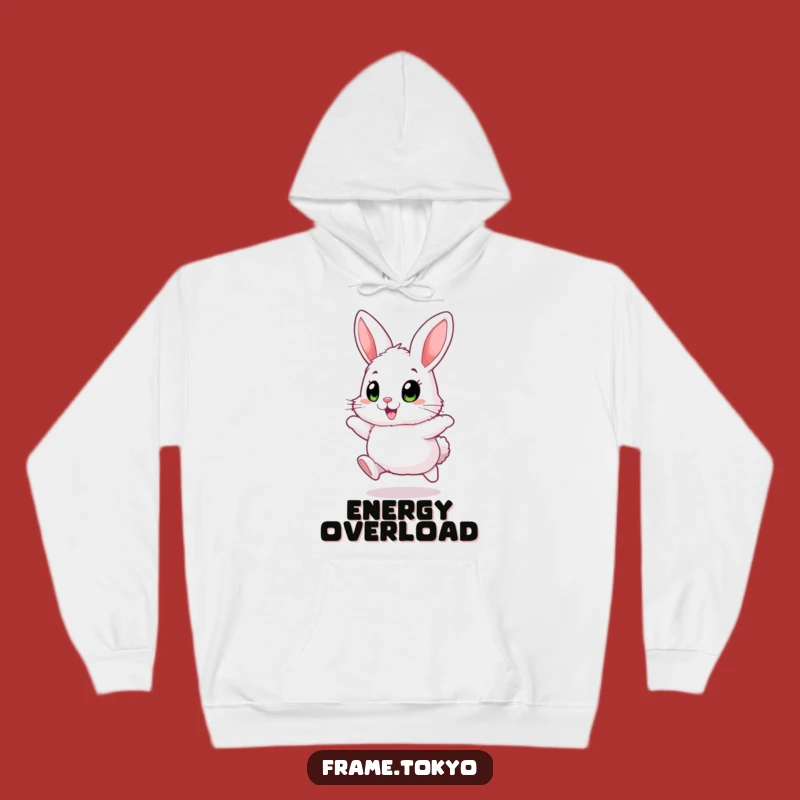 Funny Fluffy Rabbit Hoodie: Cozy & Excited Hopping Pup Wear
