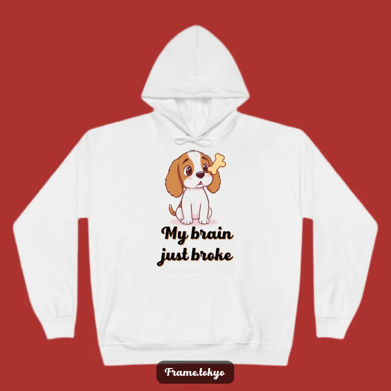 Funny Surprised Spaniel Hoodie: Cozy Up with a Hilarious Dog Design