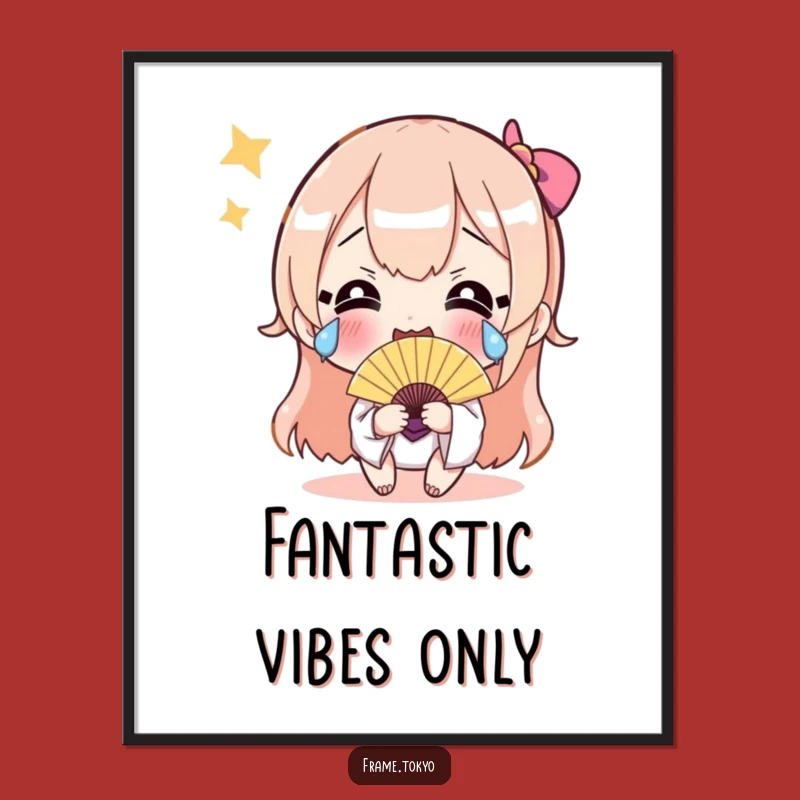 Funny Free Printable Wall Art: Happy Tears Fan Character - Joyful Decor