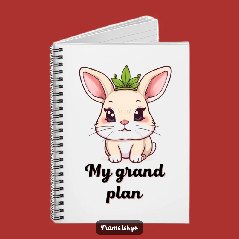 Funny Kawaii Rabbit Notebook: Mischievous King Pages, Royal Ideas, Quirky Journal