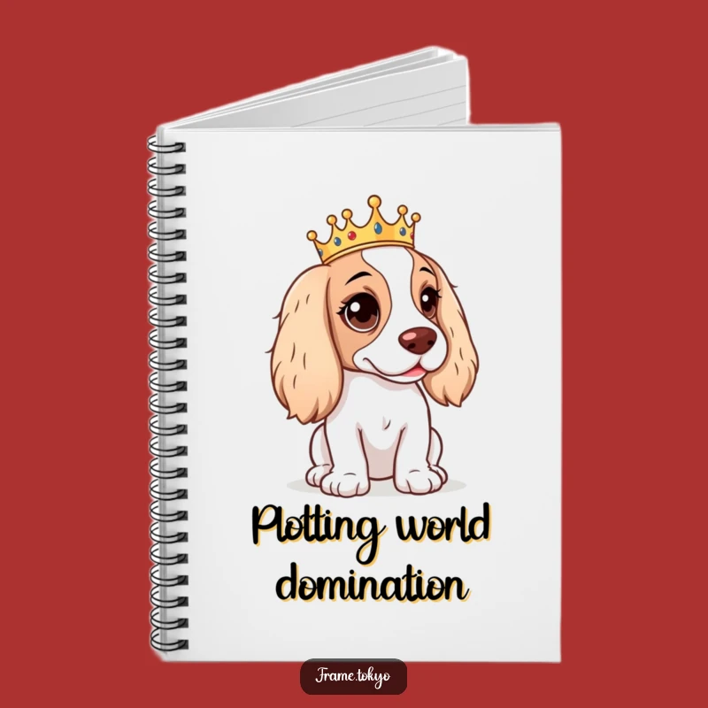 Funny Mischievous Spaniel Notebook: Jot Down Royal Plans!