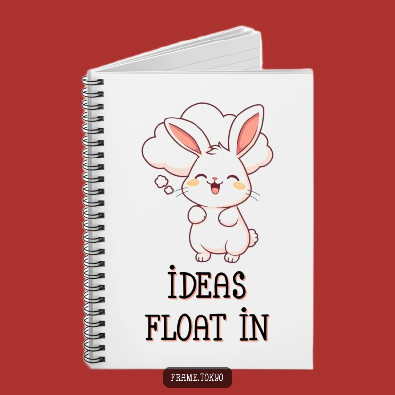 Funny Rabbit Cloud Float Notebook - Whimsical Journal for Airy Ideas