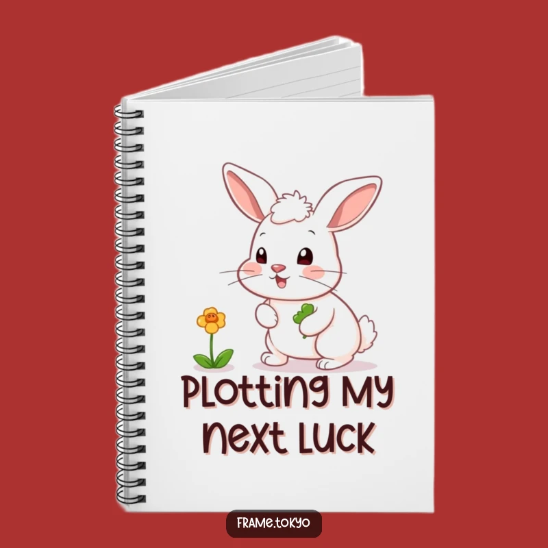 Funny Rabbit Clover Chaser Notebook - Hilarious Journal for Lucky Ideas