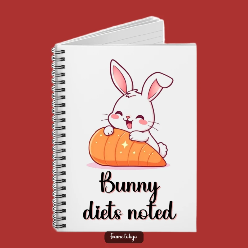 Funny Smiling Rabbit Carrot Notebook: Jot Down Delicious Ideas