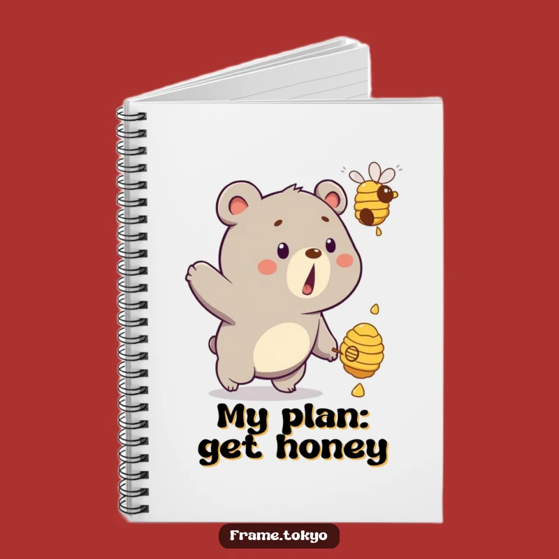 Funny Surprised Bear Beehive Notebook: Jot Down Sweet Ideas!