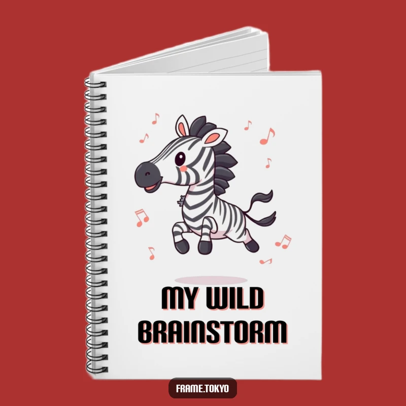 Funny Zebra Melody Notebook: Hilarious Journal for Music Ideas & Notes