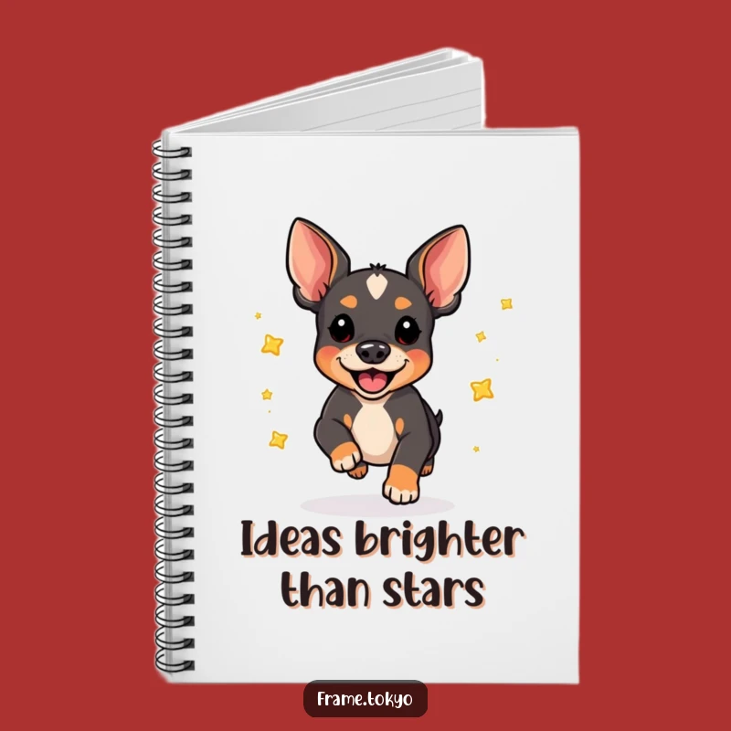 Funny Pinscher Pounce Notebook: Joyful Star-Scattering Ideas, Great Funny Gift