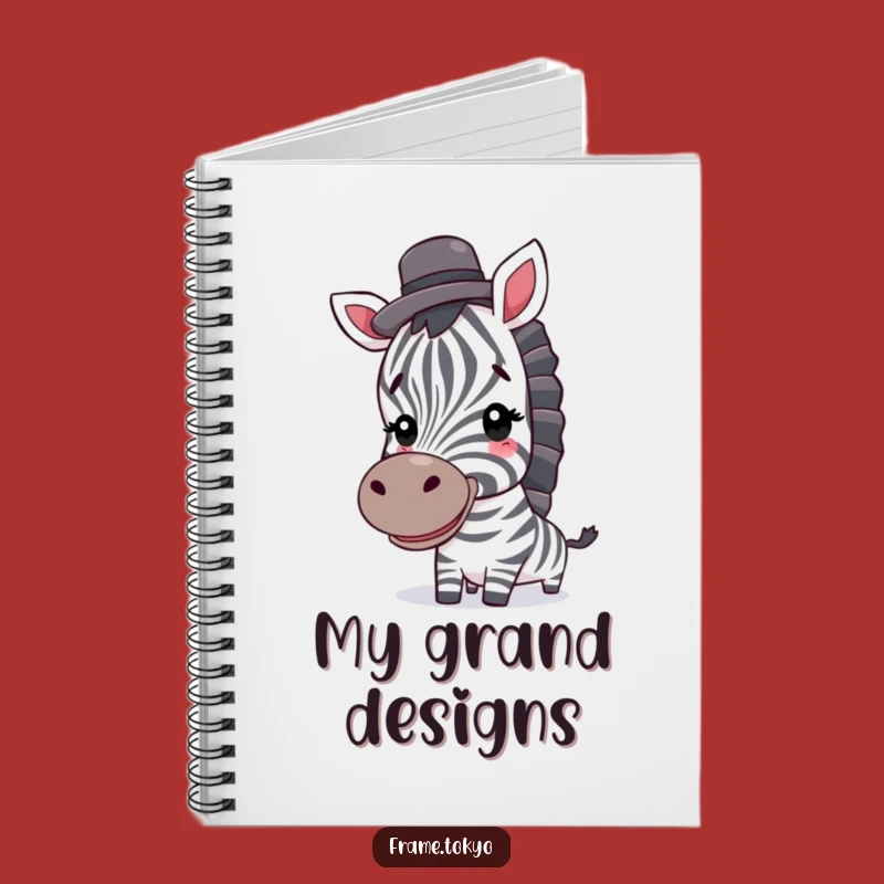Funny Zebra Top Hat Notebook - Jot Down Ideas with Style & Humor