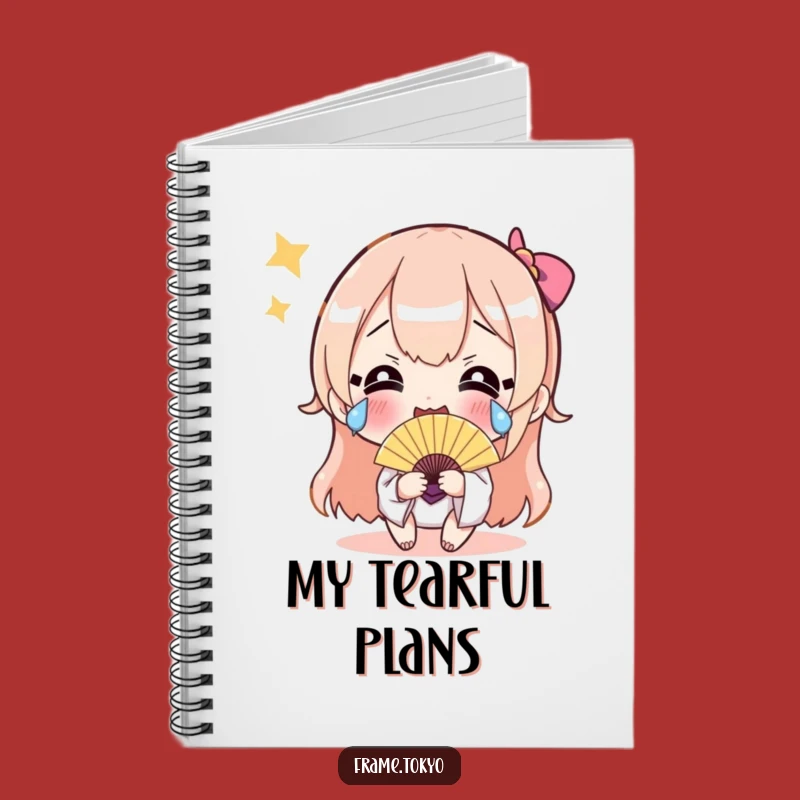 Funny Happy Tears Fan Notebook - Jot Down Joyful Thoughts Hilariously