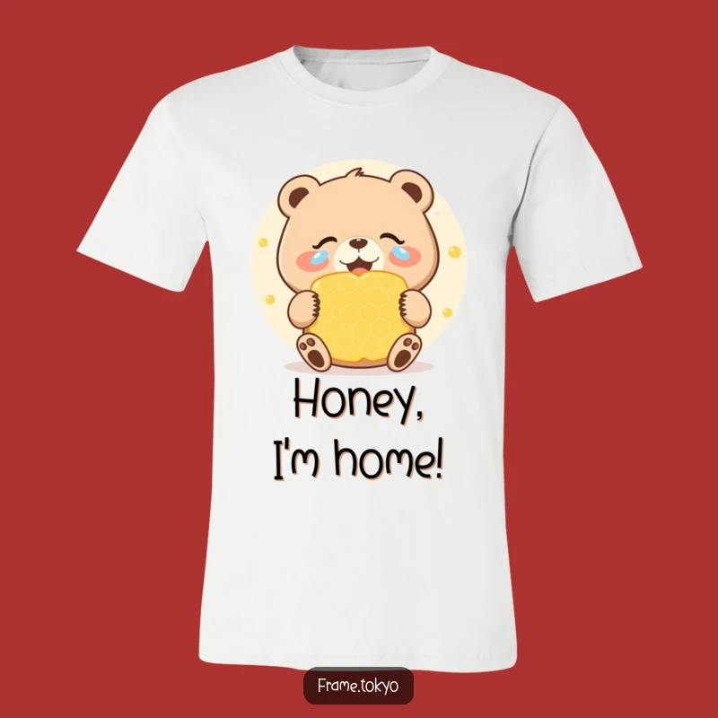 Funny Bear Honeycomb T-Shirt: Joyous Celebration Tee, Hilarious Sweet Tooth Gift