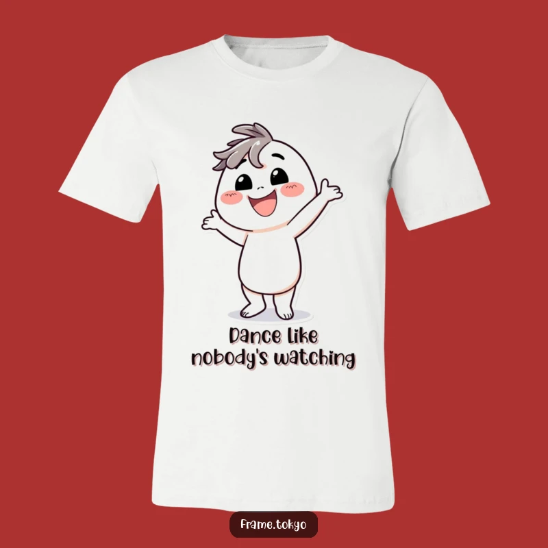 Funny Dancing Character T-Shirt: Silly Pose, Big Smile, Funky Style!