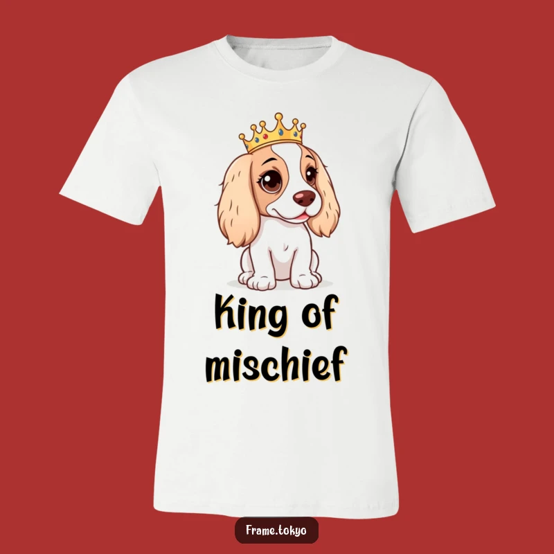 Funny Mischievous Spaniel T-Shirt: Rule with Humor!