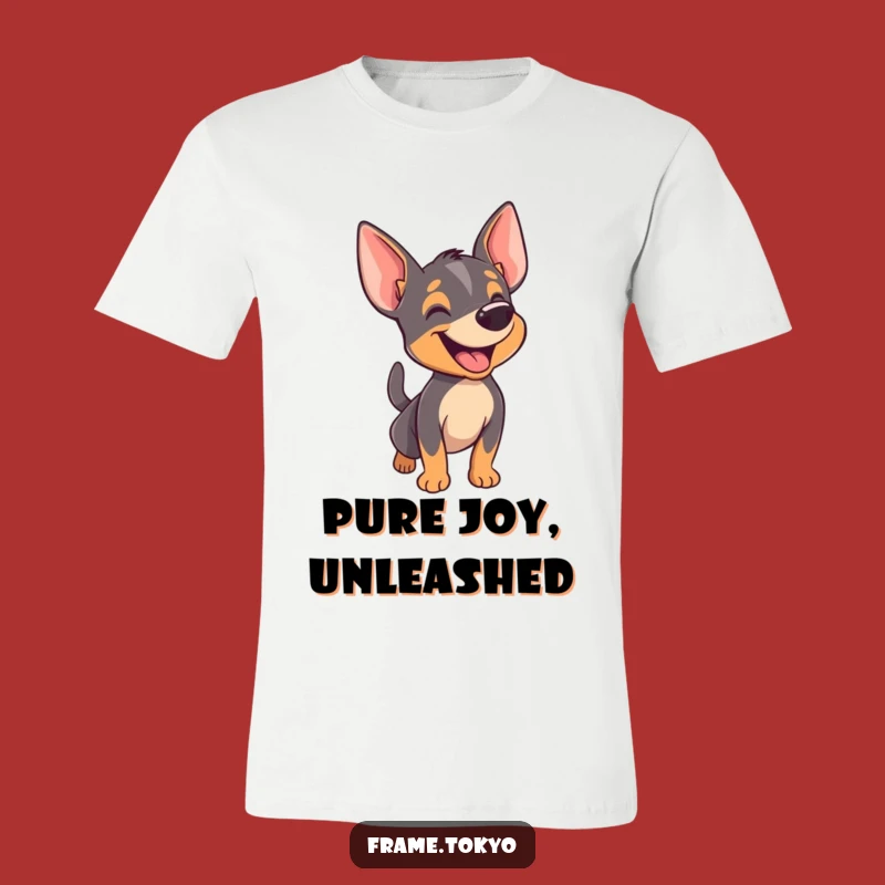Funny Pinscher Happy Bark T-Shirt: Express Your Joyful Energy