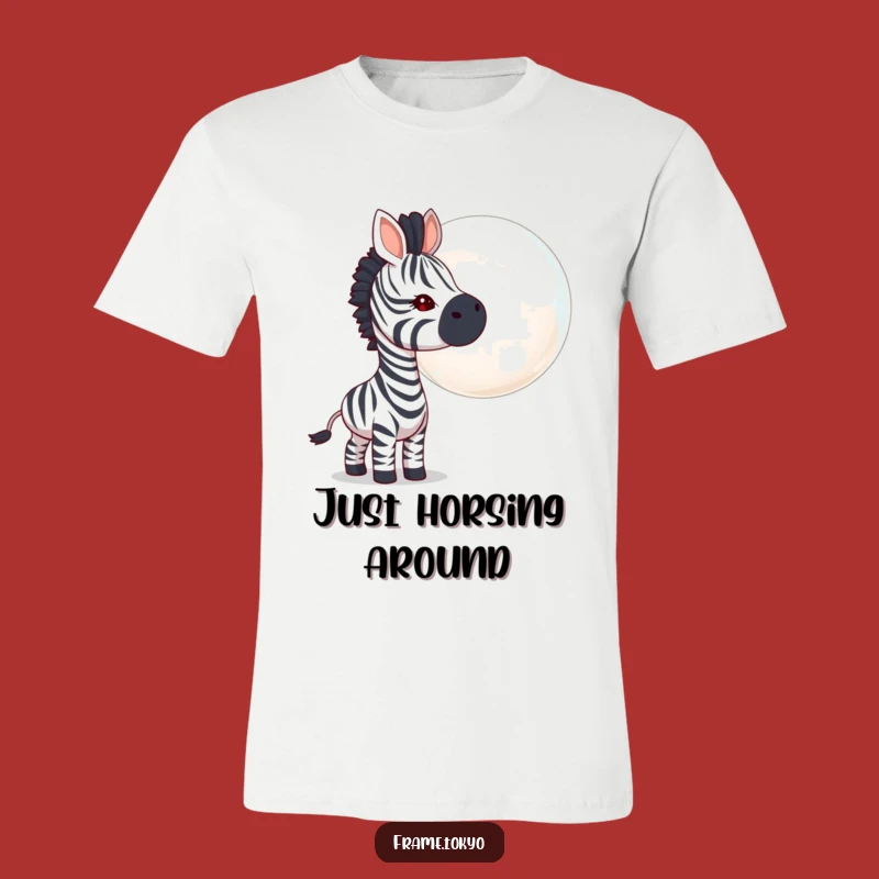 Funny Zebra Bubble Sniffing T-Shirt: A Quirky and Humorous Tee for a Good Laugh