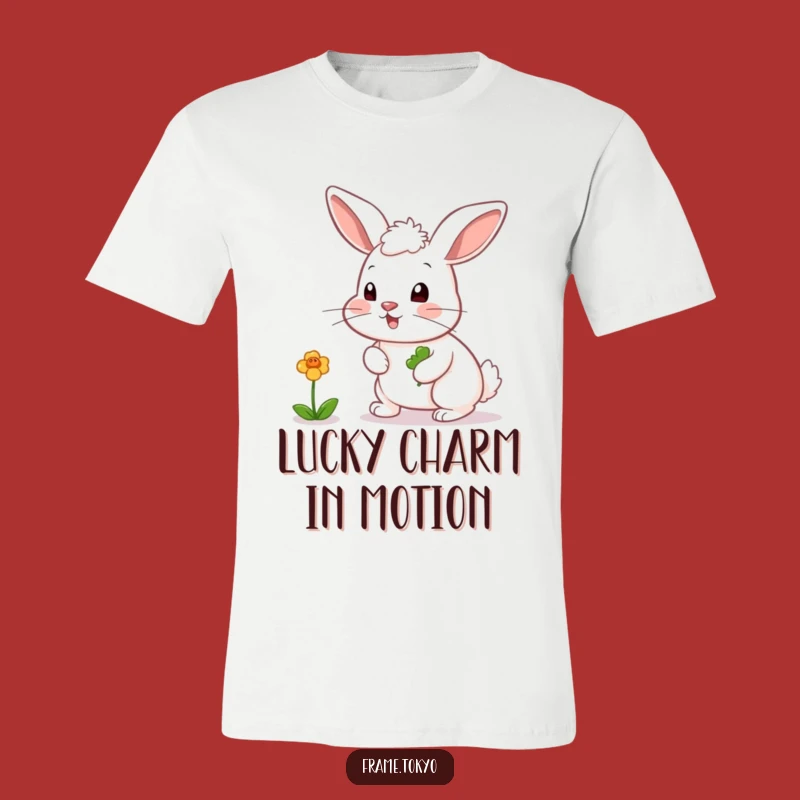 Funny Rabbit Clover Chaser T-Shirt - Hilarious Lucky Charm Tee for Fans