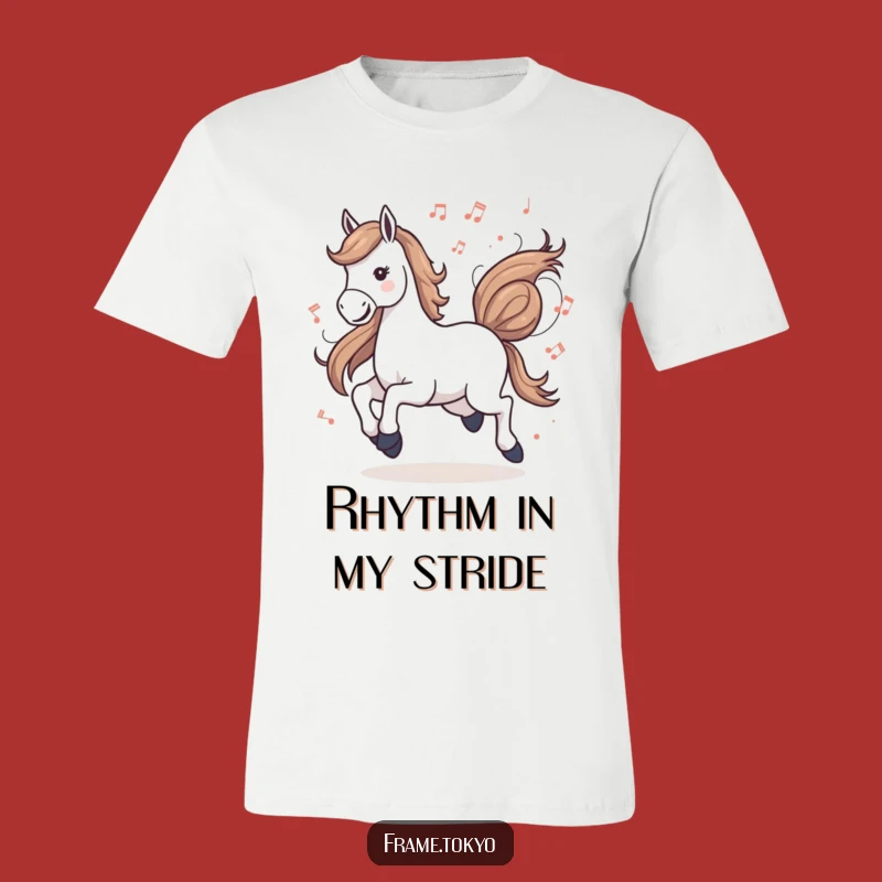 Funny Musical Horse Gallop T-Shirt: Wear Your Rhythm!