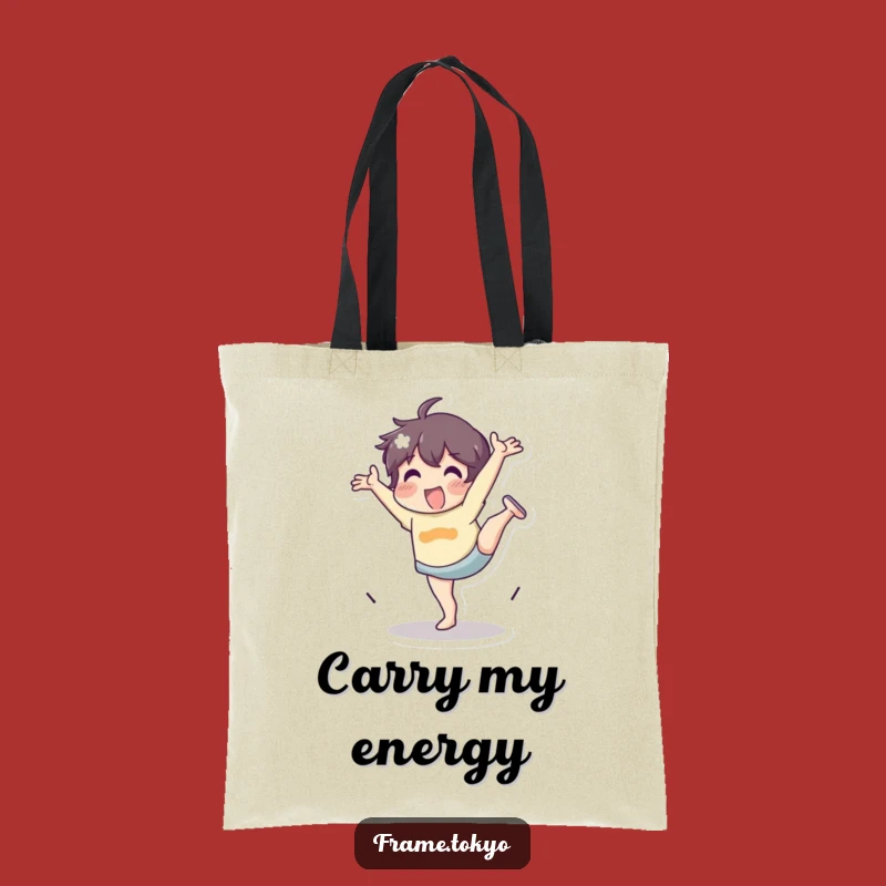 Funny Tote Bag: Cartwheel Fun - Carry Your Energy!