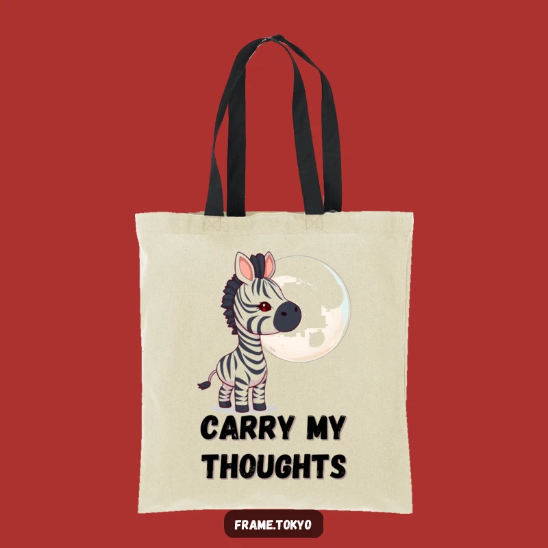 Funny Zebra Bubble Tote Bag: Carry Your Essentials with This Humorous and Chic Accessory