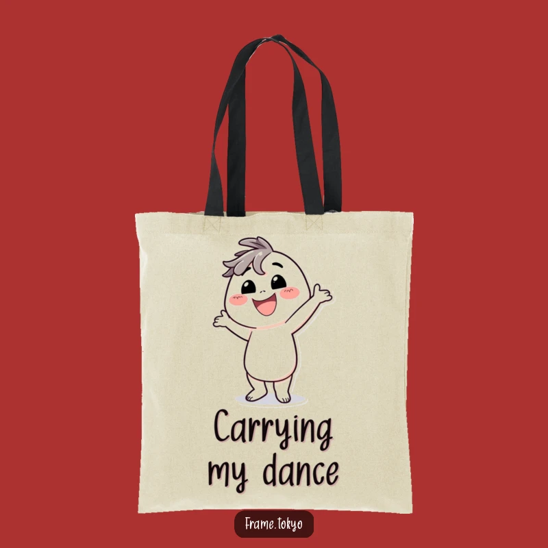 Funny Dancing Character Tote Bag: Carry Your Grooves with Silly Style!