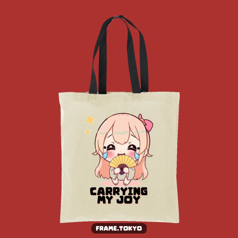 Funny Happy Tears Fan Tote Bag - Carry Your Joy Hilariously!