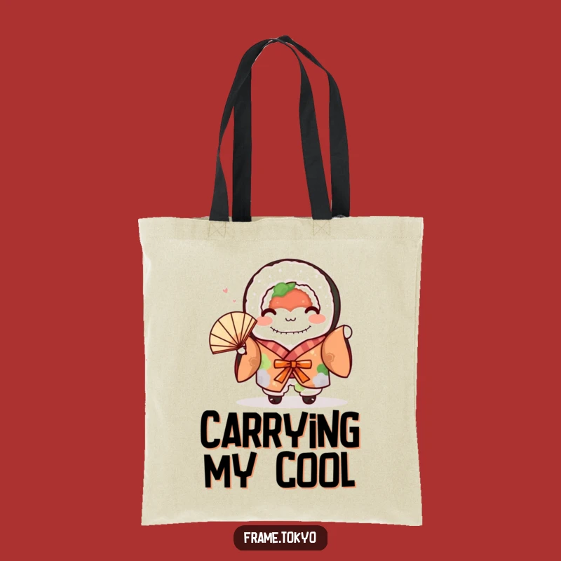 Funny Sushi Roll Kimono Tote Bag: Cute Foodie Style & Fun!